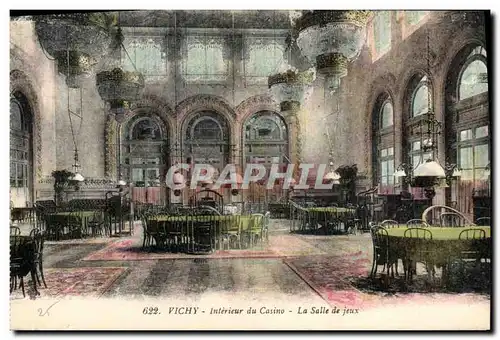 Cartes postales Interieur du Casino Vichy La salle de jeux