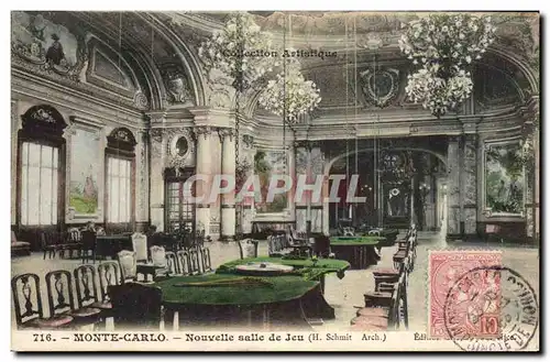 Cartes postales Casino Monte Carlo Nouvelle salle de jeu
