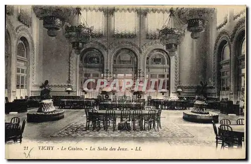 Cartes postales Casino La salle des jeux Vichy
