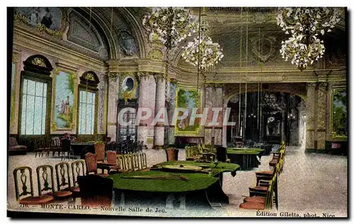 Cartes postales Casino Monte Carlo Nouvelle salle de jeu