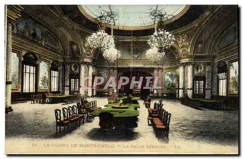 Cartes postales Casino Monte Carlo La salle Schmidt