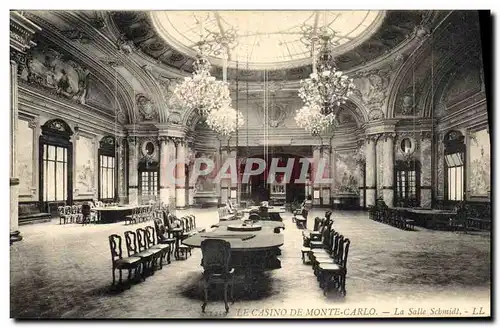 Cartes postales Casino Monte Carlo La salle Schmitt