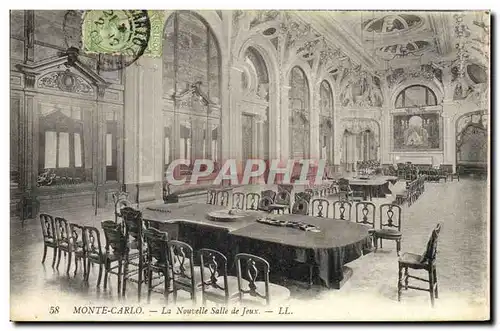 Cartes postales Casino Monte Carlo Nouvelle salle de jeux