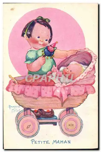 Cartes postales Fantaisie Illustrateur Enfants Beatrice Mallet Petite maman