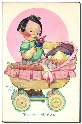 Cartes postales Fantaisie Illustrateur Enfants Beatrice Mallet Petite maman