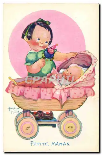 Cartes postales Fantaisie Illustrateur Enfants Beatrice Mallet Petite maman