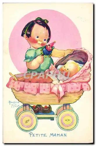 Cartes postales Fantaisie Illustrateur Enfants Beatrice Mallet Petite maman