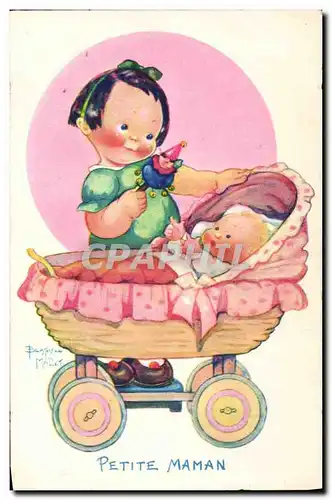 Cartes postales Fantaisie Illustrateur Enfants Beatrice Mallet Petite maman