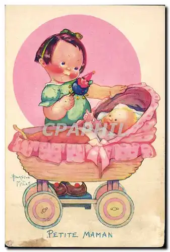 Cartes postales Fantaisie Illustrateur Enfants Beatrice Mallet Petite maman