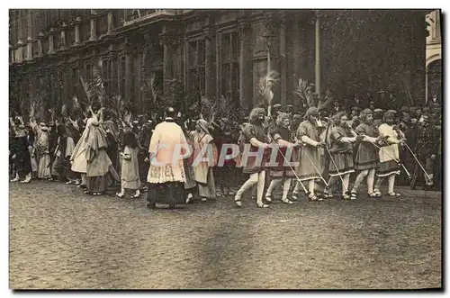 Cartes postales Folklore Bruges Procession du Saint Sang