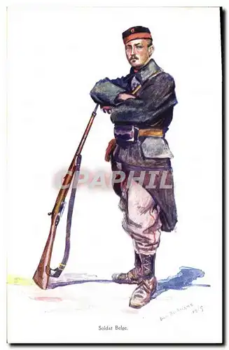 Ansichtskarte AK Militaria Soldat belge Vin de Peptone de Chapoteaut Paris Rue Vivienne