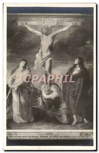 Ansichtskarte AK Rubens Musee du Louvre Le Christ en Croix