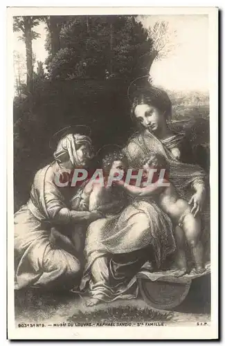 Cartes postales Paris Musee du Louvre Raphael Sanzio Ste Famille