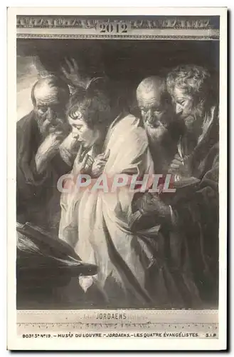 Cartes postales Jordaens Paris Musee du Louvre Les quatre evangelistes