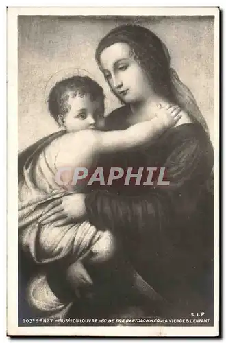 Ansichtskarte AK Paris Musee du Louvre Bartolommeo la vierge et l&#39enfant