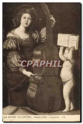 Cartes postales Paris Musee du Louvre Sainte Cecile Zampieri