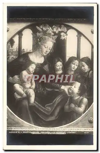 Cartes postales Paris Musee du Louvre Mainardi La vierge et l&#39enfant