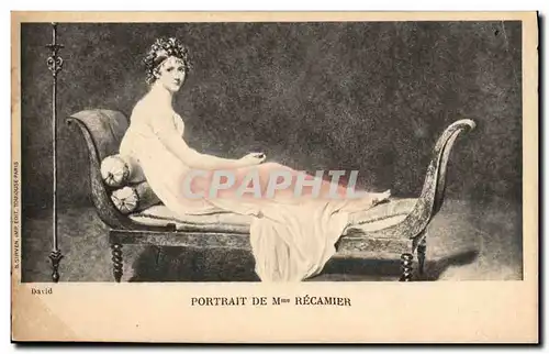 Cartes postales Portrait de Mme Recamier