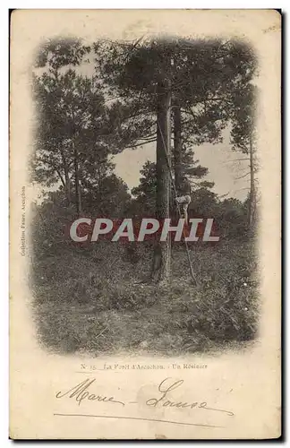 Cartes postales Folklore La foret d&#39Arcachon Un resinier