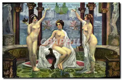 Cartes postales Casino de Monte Carlo lLes graces Florentines