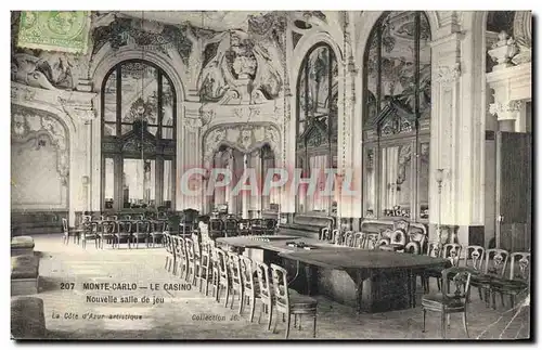 Cartes postales Casino de Monte Carlo Nouvelle salle de jeu