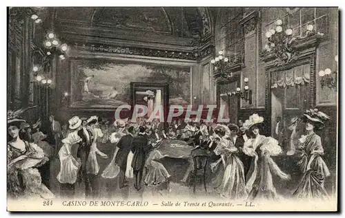 Cartes postales Casino de Monte Carlo Salle de Trente et Quarante