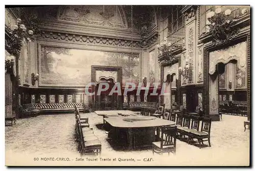 Cartes postales Casino de Monte Carlo Salle Touzet Trente et Quarante