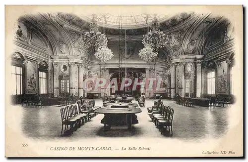 Cartes postales Casino de Monte Carlo La salle Schmitt