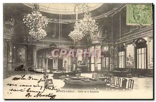 Cartes postales Casino de Monte Carlo Salle de la roulette