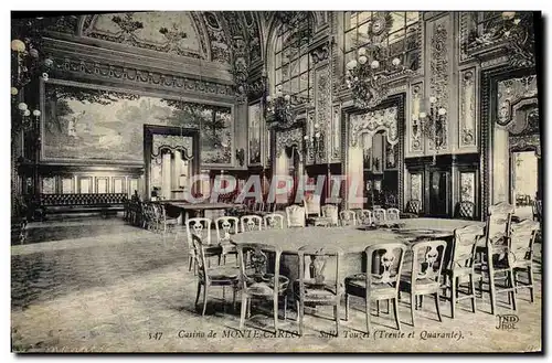 Cartes postales Casino de Monte Carlo Salle Touzet Trente et Quarante