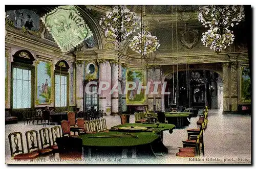 Cartes postales Casino de Monte Carlo Nouvelle salle de jeu