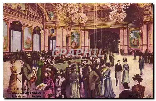 Cartes postales Casino de Monte Carlo Roulette