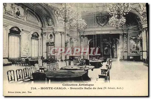 Cartes postales Casino de Monte Carlo Nouvelle salle de jeu