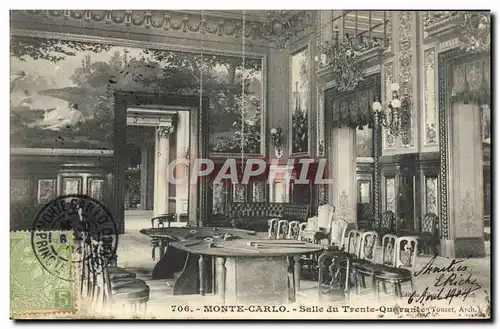 Cartes postales Casino de Monte Carlo Salle du Trente Quarante