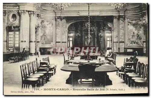 Cartes postales Casino de Monte Carlo Nouvelle salle de jeu