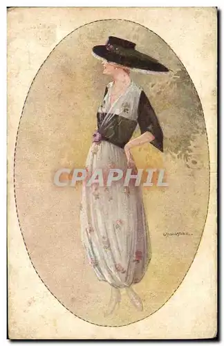 Cartes postales Fantaisie Illustrateur Monestier Femme