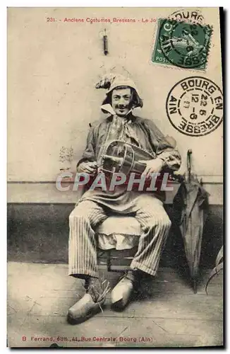 Cartes postales Folklore Anciens costumes Bressans