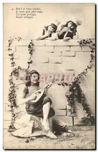 Cartes postales Enfants Musique