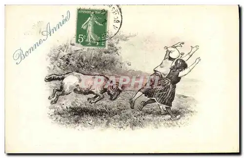 Cartes postales Enfants Chevre Bouc