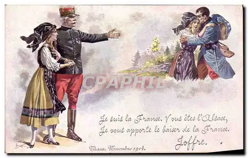 Cartes postales Militaria Joffre Alsace