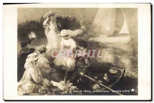 Cartes postales Salon 1909 Hirschfeld Soiree d&#39ete