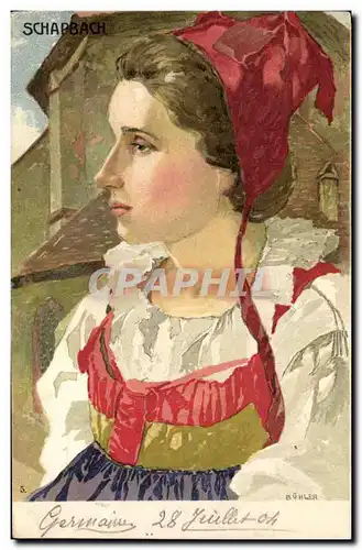 Cartes postales Fantaisie Femme Schapbach