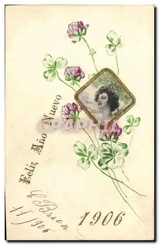 Cartes postales Fantaisie Femme Fleurs