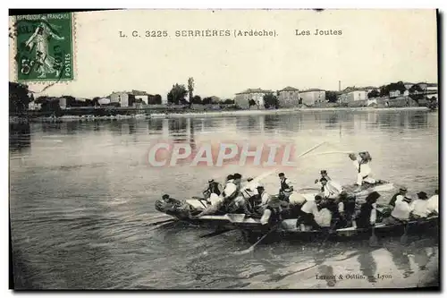 Cartes postales Serrieres Les joutes