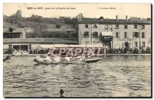 Cartes postales Rive de Gier Joute sur le bassin du canal