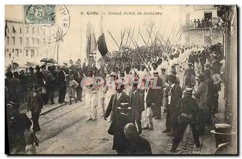 Cartes postales Cette Grand defile de jouteurs TOP