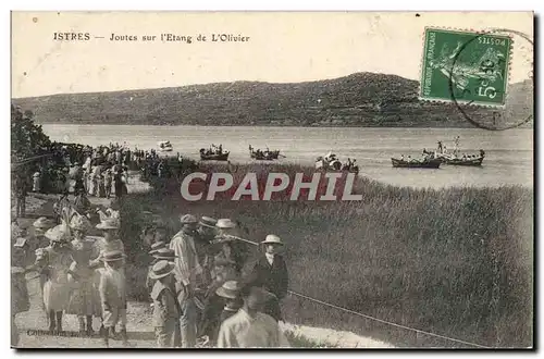 Ansichtskarte AK Istres Joutes sur l&#39etang de l&#39olivier TOP