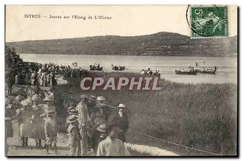 Ansichtskarte AK Istres Joutes sur l&#39etang de l&#39olivier tOP