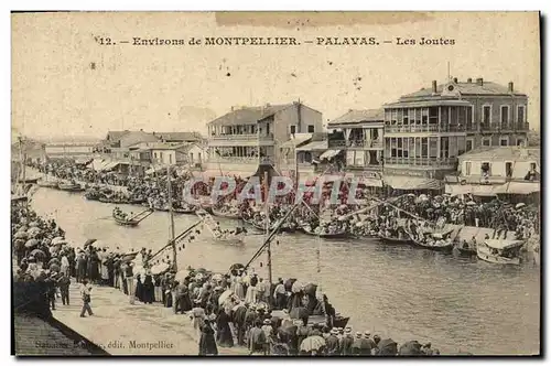 Ansichtskarte AK Environs de Montpellier Palavas Les joutes