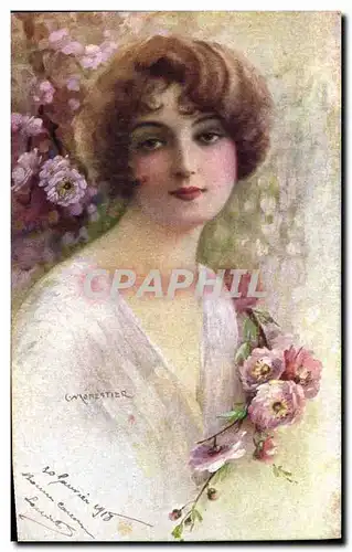 Cartes postales Fantaisie Illustrateur Femme